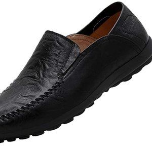 Men's Leather Casual Slip-on Loafer Driving Shoes